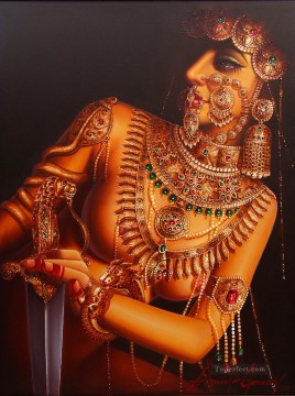 Belleza mortal India Pinturas al óleo